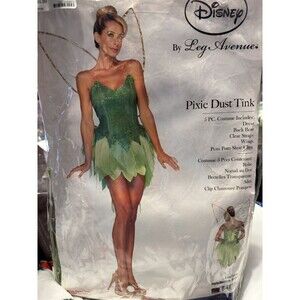 Legs Avenue Fairy Tinkerbell Halloween Costume DP85074 woman LG NEW 12/14 Sexy